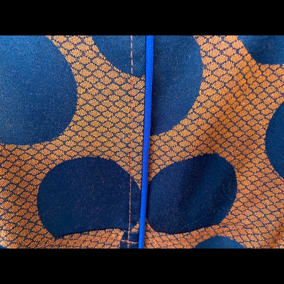 Anthropologie Maeve Orange Polka Dot Dress - Picture 4 of 5